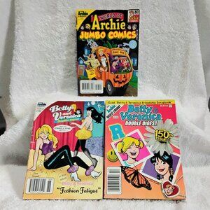 Group of 3 Assorted Betty/Veronica & Archie Digest Magazines by Archie Comics!!